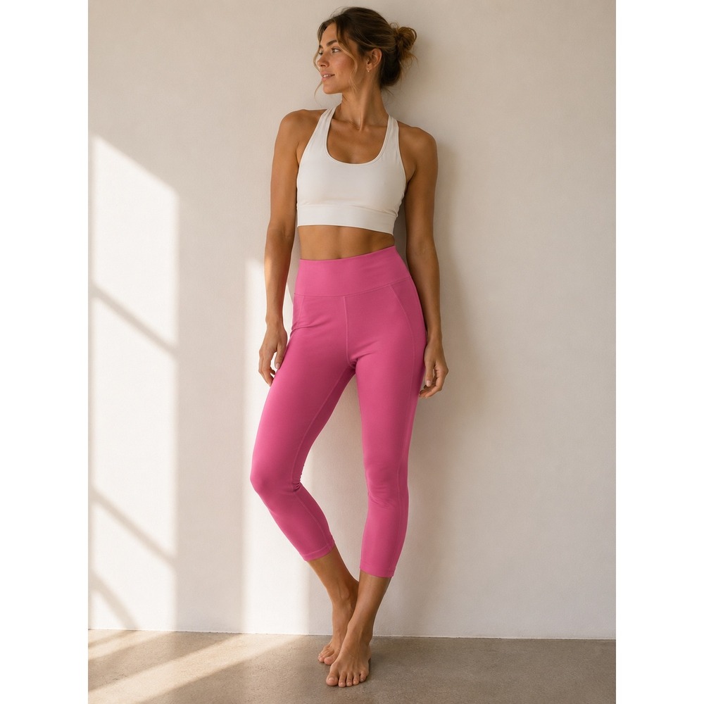 Lululemon Align Crop 21 Womens Size 6‎ Pink High Rise Nulu Yoga Leggings